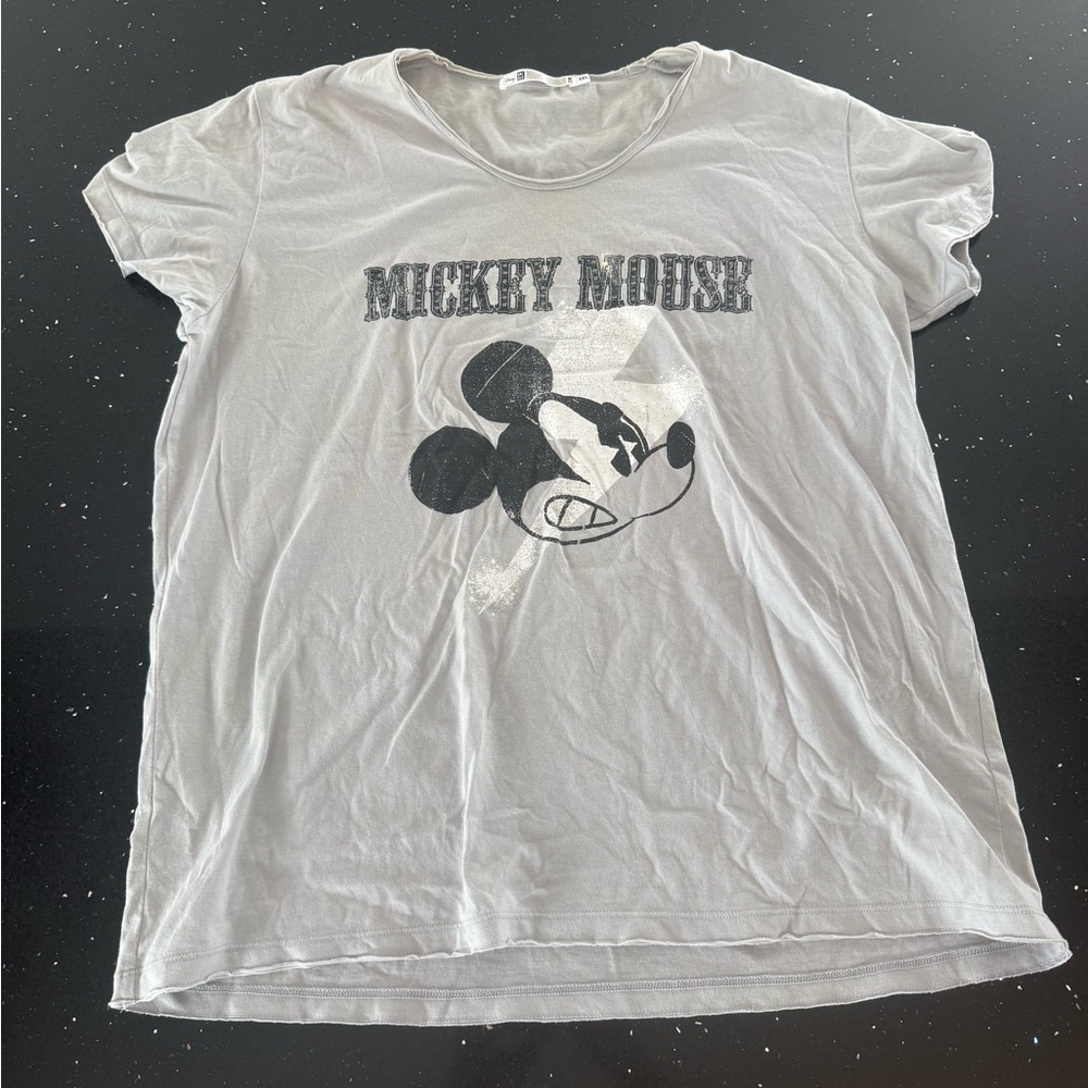 Disney Mickey Mouse White Graphic T-Shirt